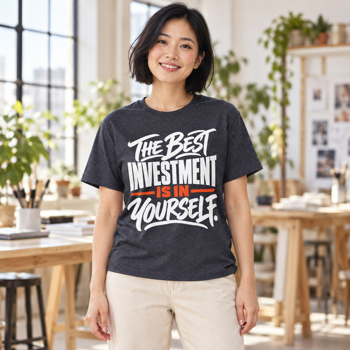 The Best Investment Is In Yourself. — Simple & Direct — Heather Navy — lifestyle