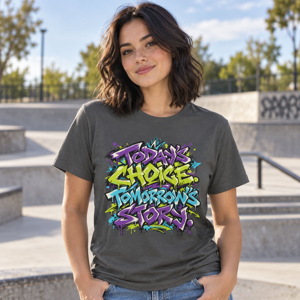 Today’s choice. Tomorrow’s story. — Graffiti & Street Art — Asphalt — lifestyle