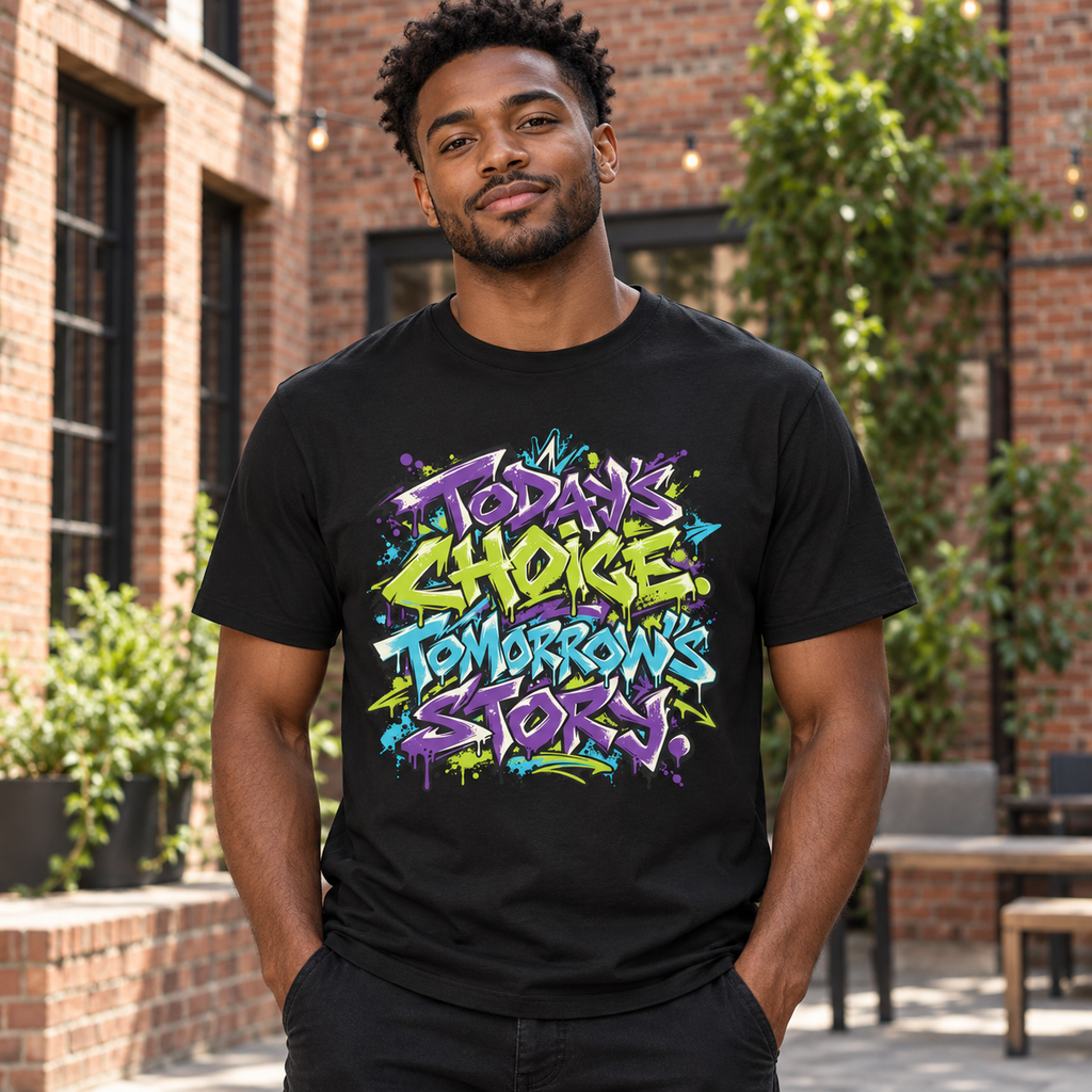 Today’s choice. Tomorrow’s story. — Graffiti & Street Art — Black — lifestyle