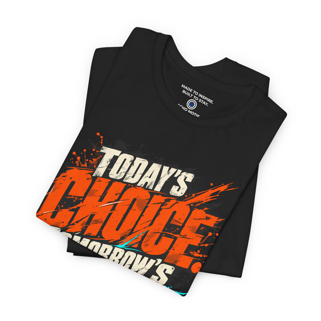 Today’s choice. Tomorrow’s story. — Grunge & Vibrant — Black — folded