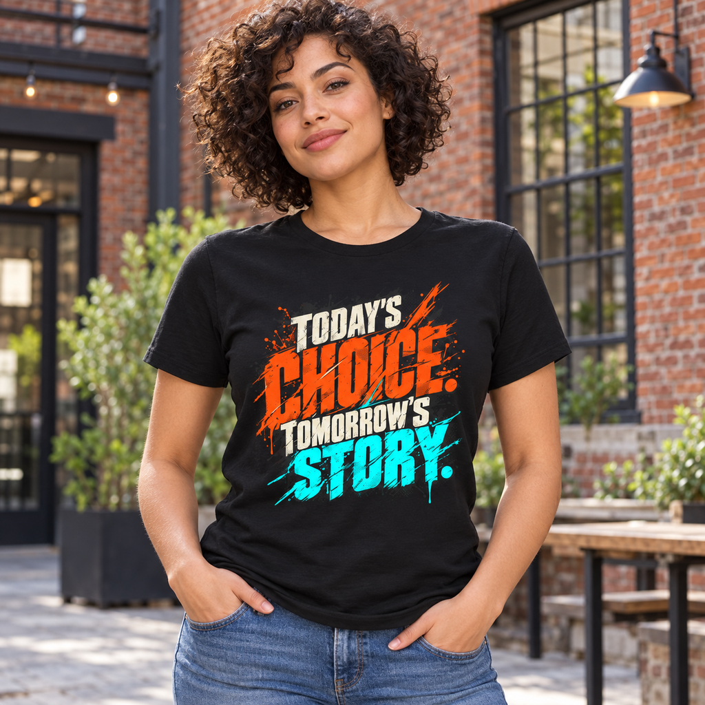 Today’s choice. Tomorrow’s story. — Grunge & Vibrant — Black — lifestyle