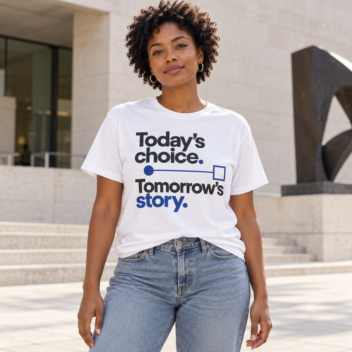 Today’s choice. Tomorrow’s story. — Modern & Minimalist — White — lifestyle