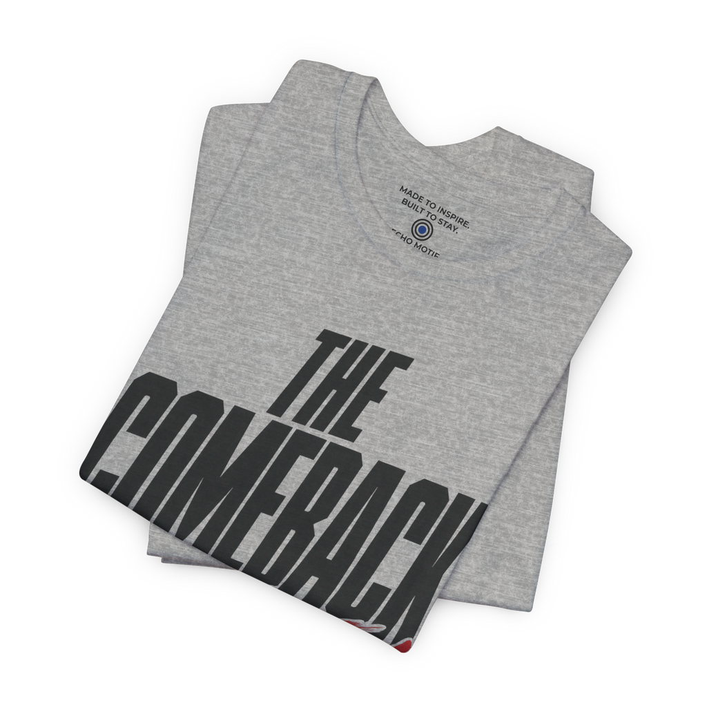 The Comeback Is Personal. — Simple & Direct — Athletic Heather — folded