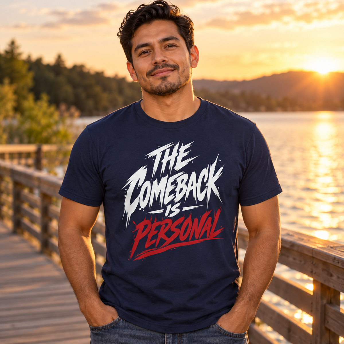 The Comeback Is Personal. — Simple & Direct — Navy — lifestyle