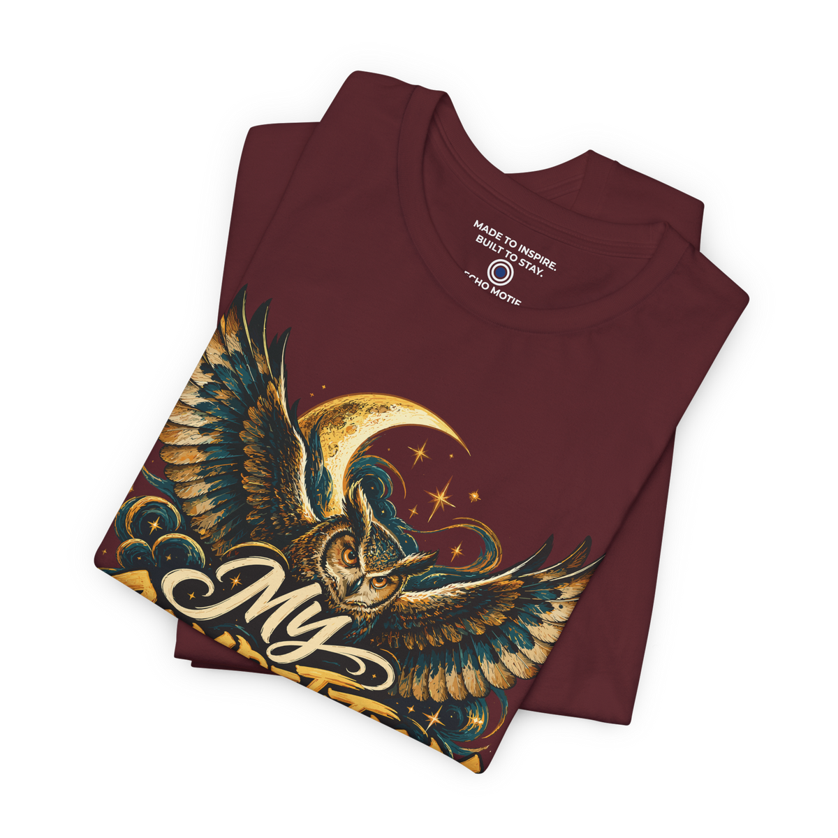 My competition is sleeping. — Inspirational & Artistic — Maroon — folded