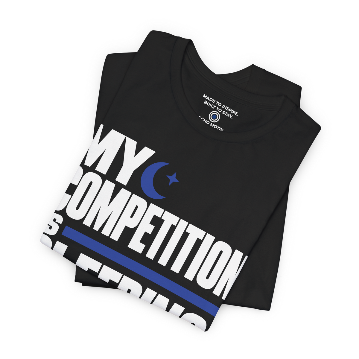 My competition is sleeping. — Modern & Minimalist — Black — folded