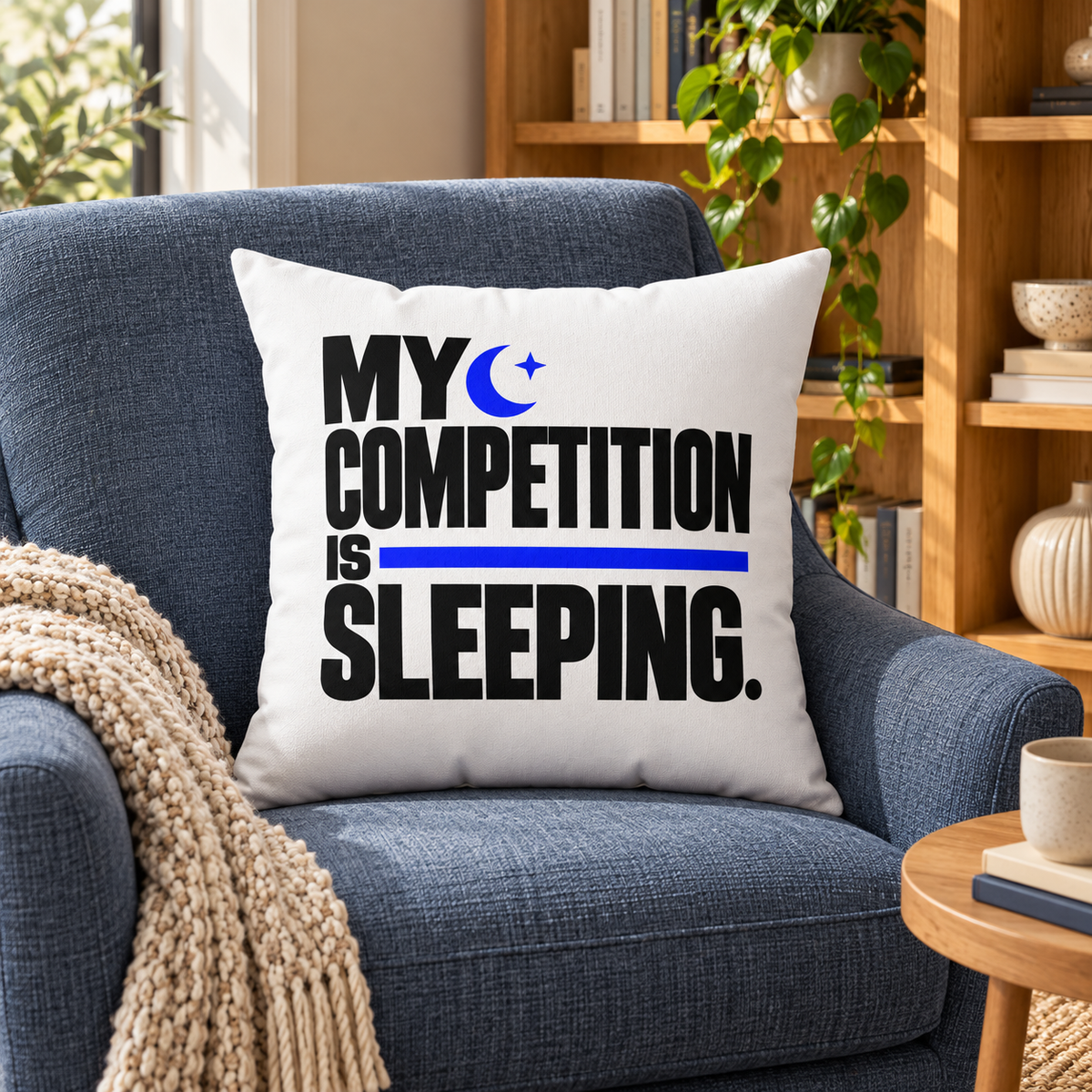 My competition is sleeping. — Modern & Minimalist — white — lifestyle