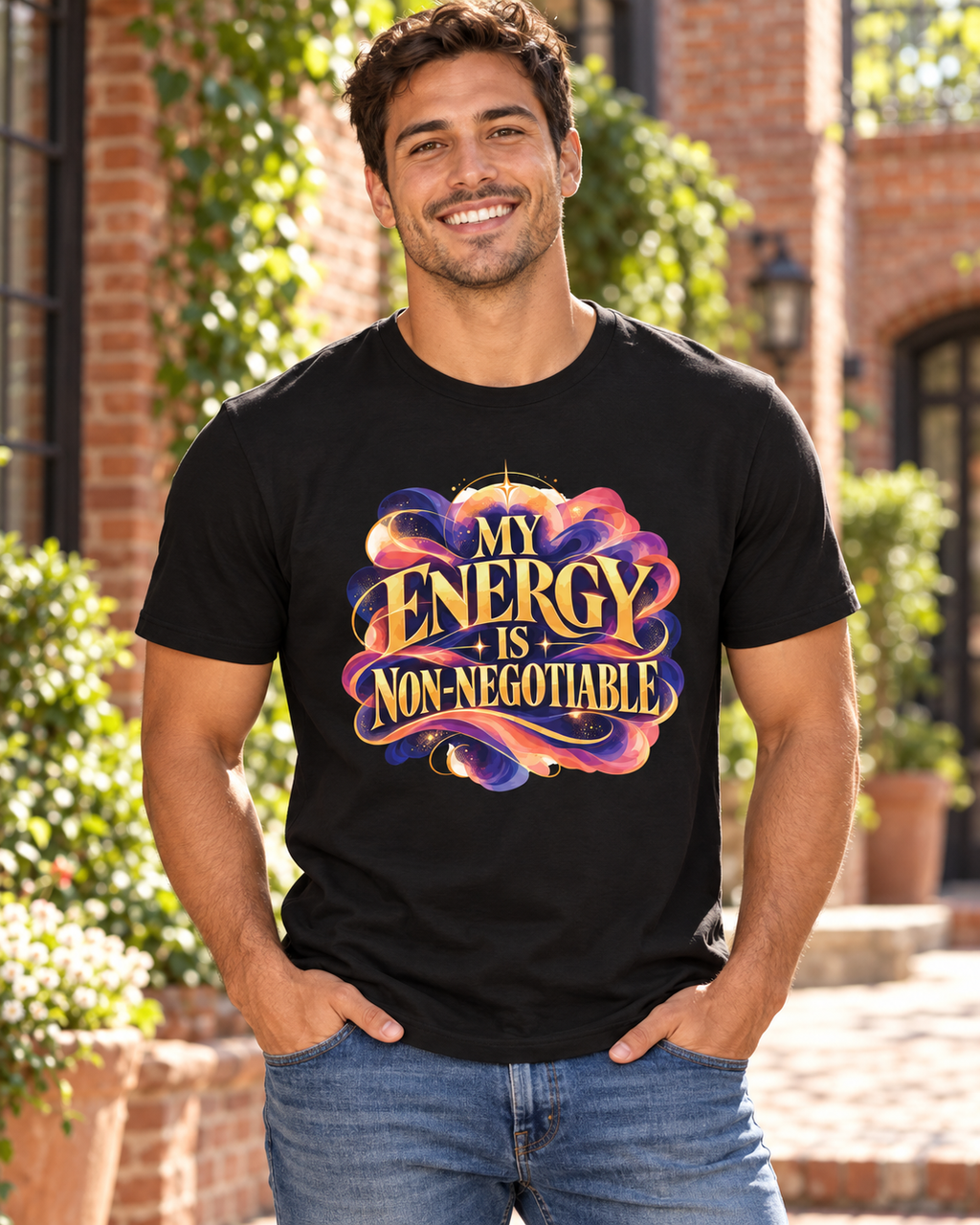My Energy Is Non-Negotiable Inspirational & Artistic — Black — lifestyle
