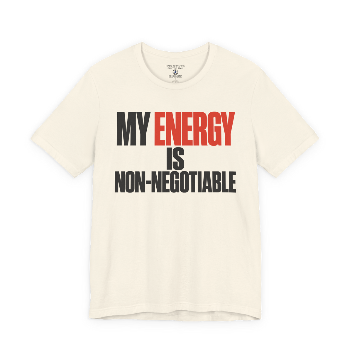My Energy Is Non-Negotiable Simple & Direct — Natural — front