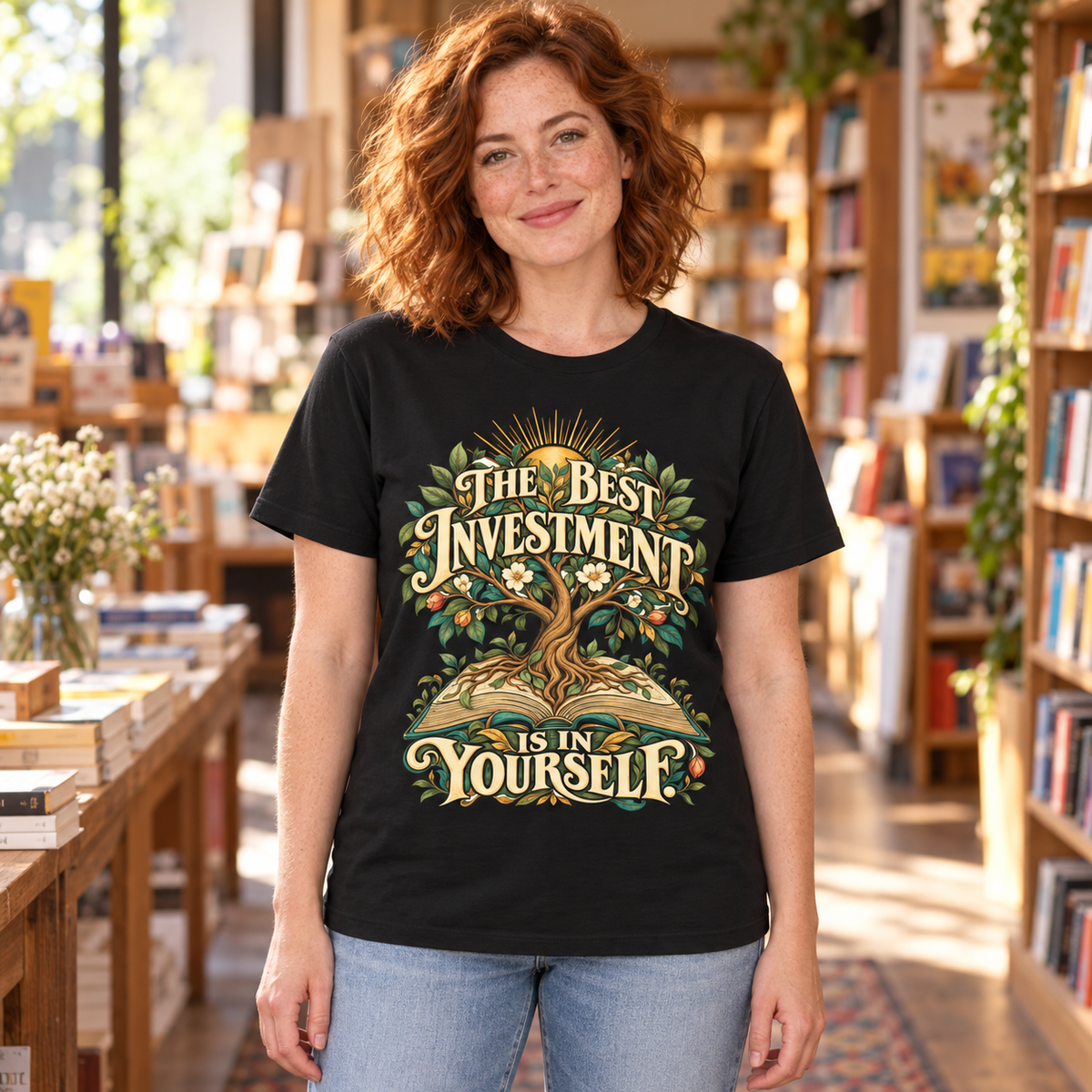 The Best Investment Is In Yourself. — Inspirational & Artistic — Black — lifestyle