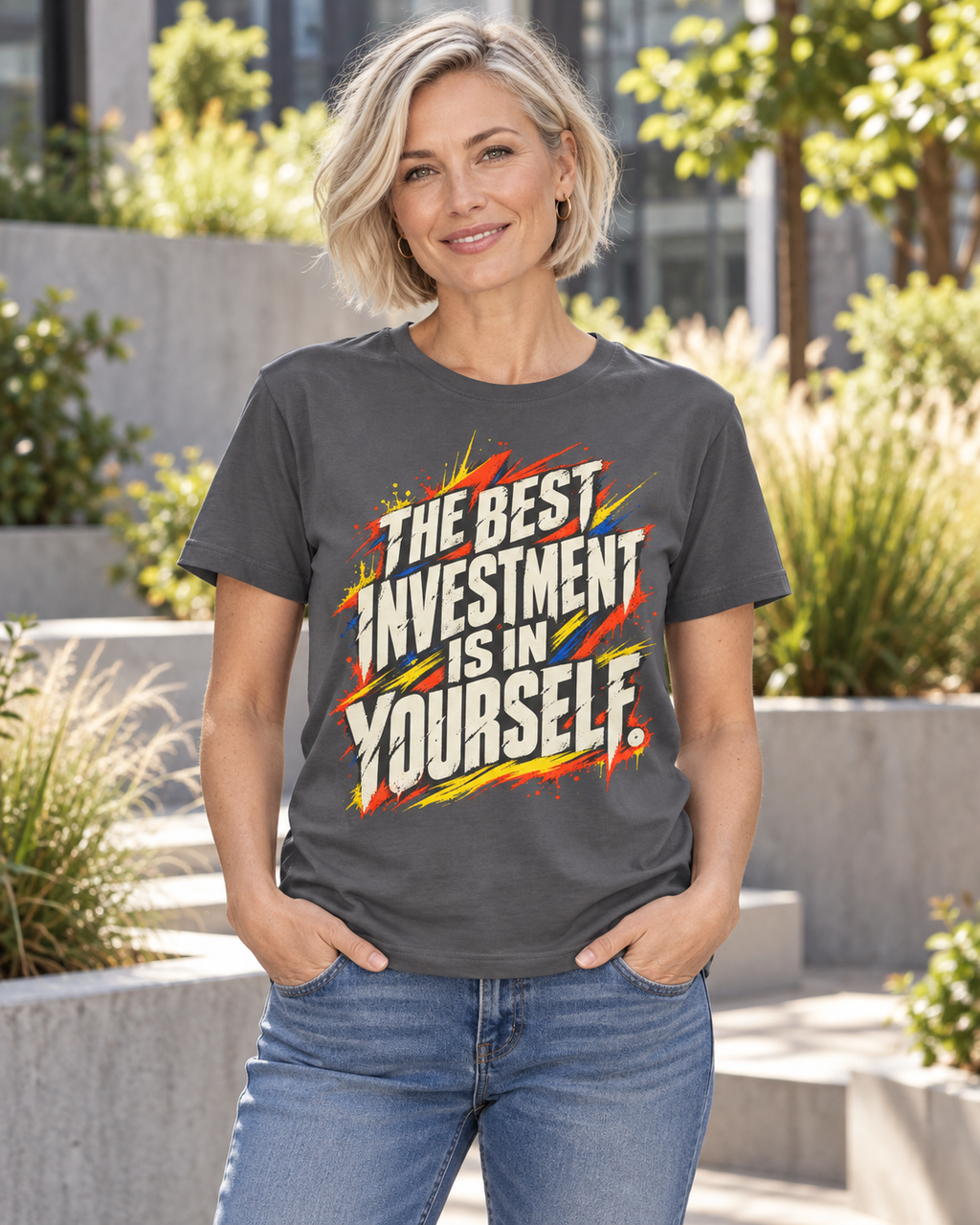 The Best Investment Is In Yourself. — Grunge & Vibrant — Asphalt — lifestyle