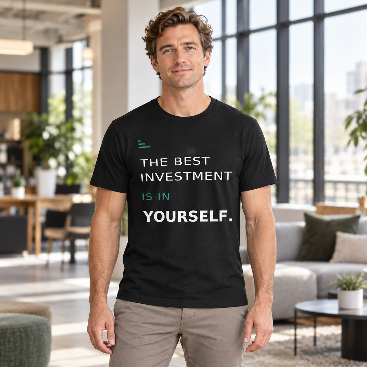 The Best Investment Is In Yourself. — Modern & Minimalist — Black — lifestyle