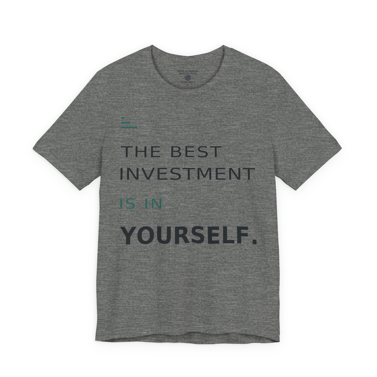 The Best Investment Is In Yourself. — Modern & Minimalist — Deep Heather — front