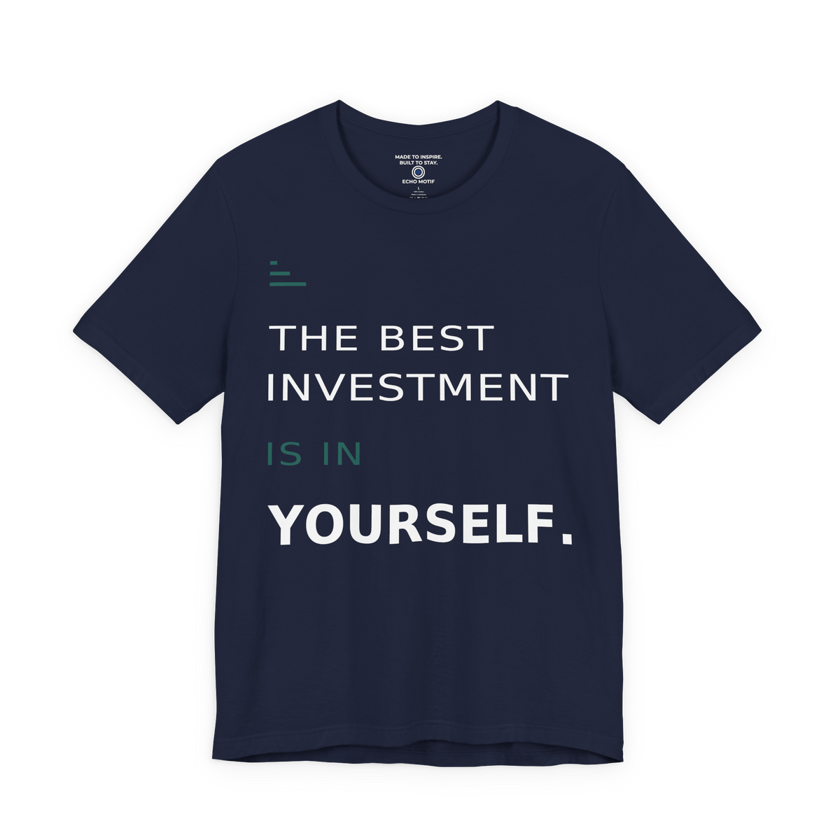 The Best Investment Is In Yourself. — Modern & Minimalist — Navy — front