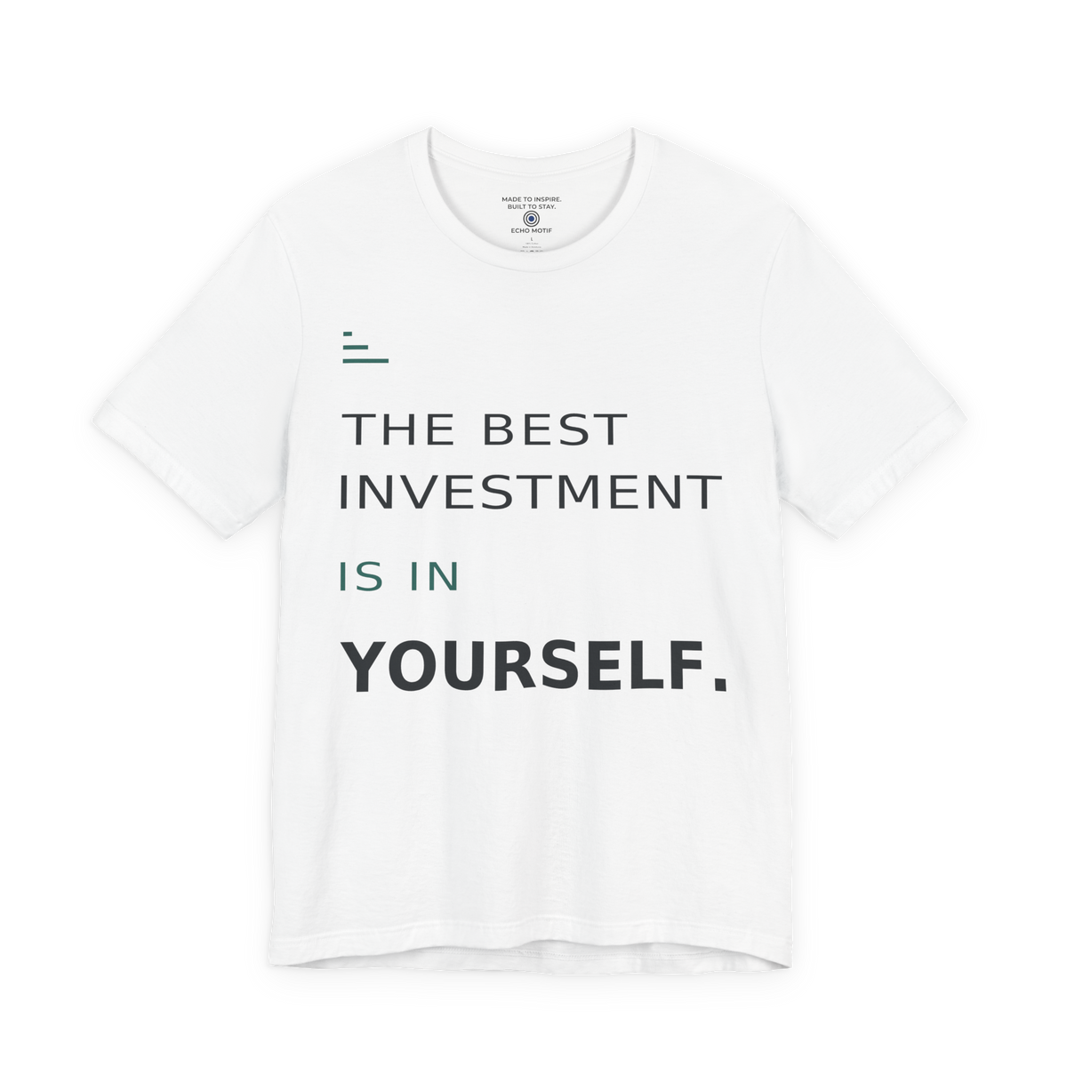 The Best Investment Is In Yourself. — Modern & Minimalist — White — front