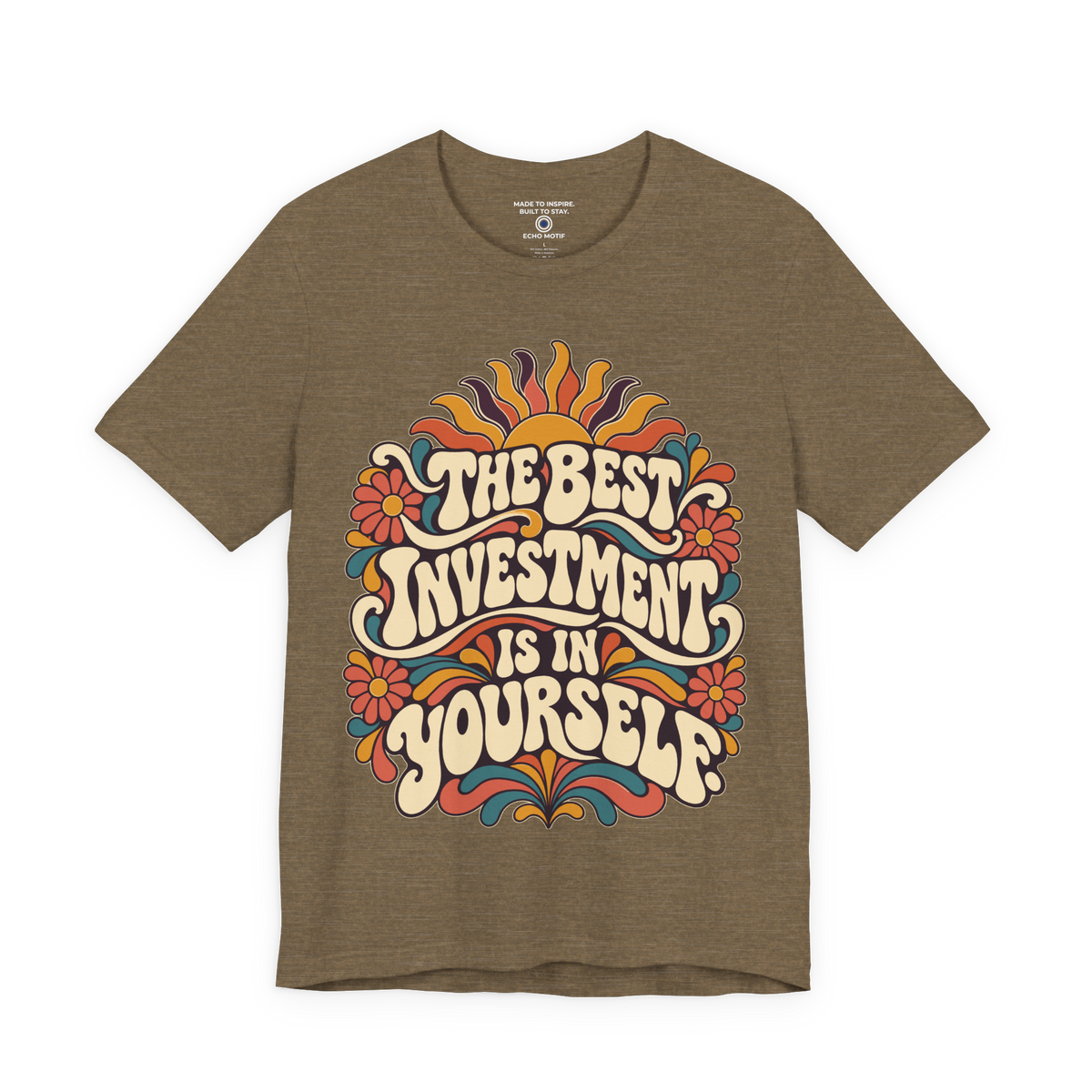 The Best Investment Is In Yourself. — Retro & Psychedelic — Heather Olive — front