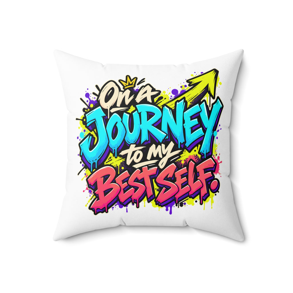 On a journey to my best self. — Graffiti & Street Art — white — 18-front