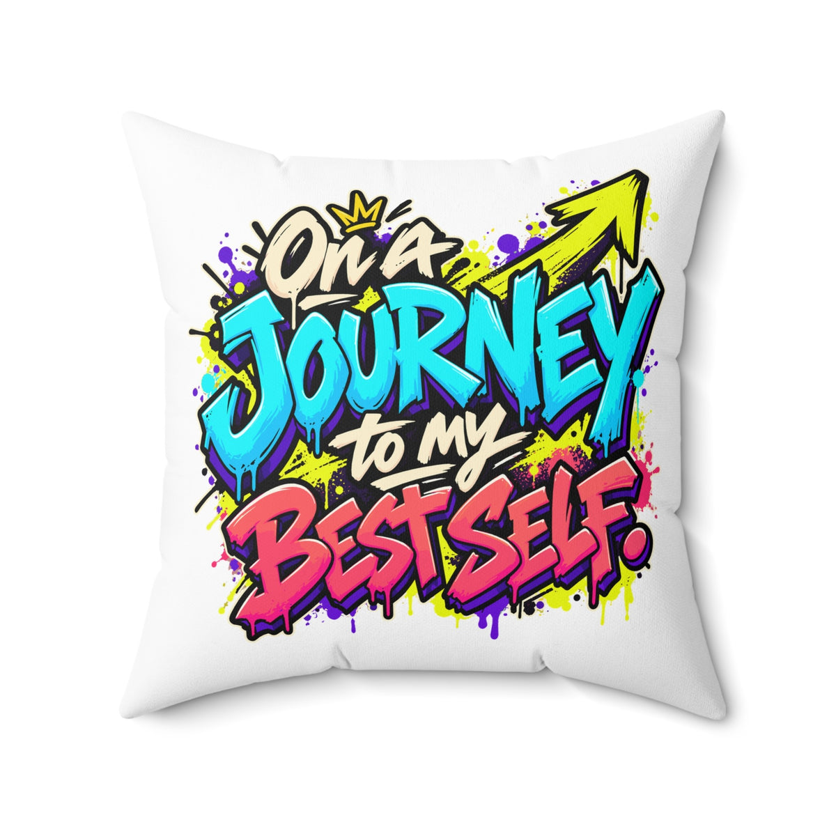 On a journey to my best self. — Graffiti & Street Art — white — 20-front