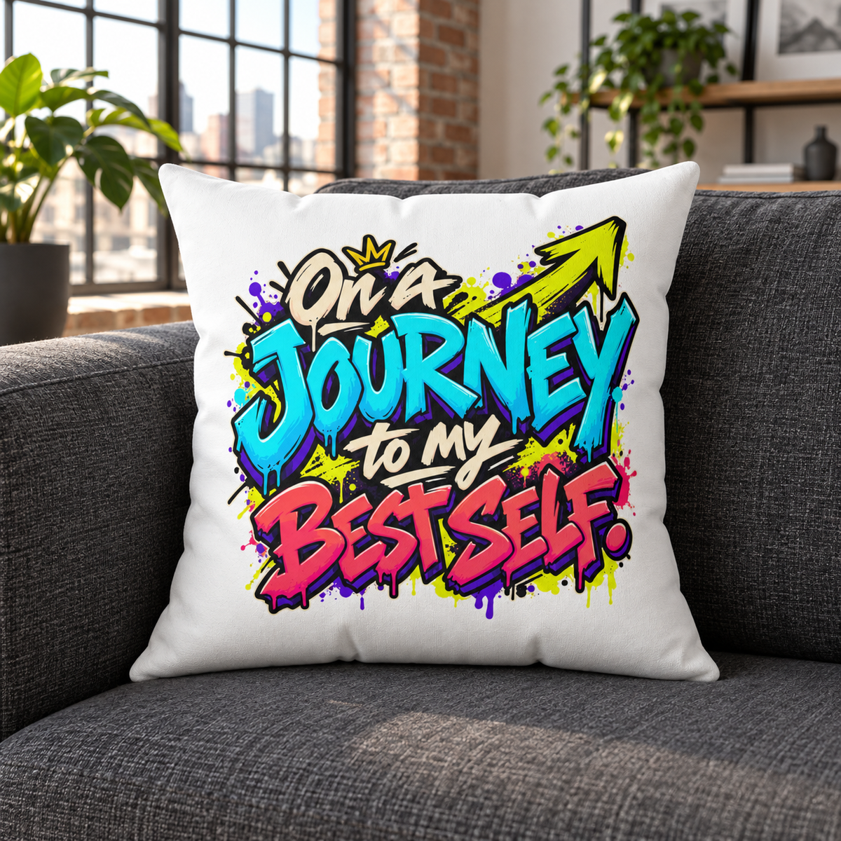 On a journey to my best self. — Graffiti & Street Art — white — lifestyle