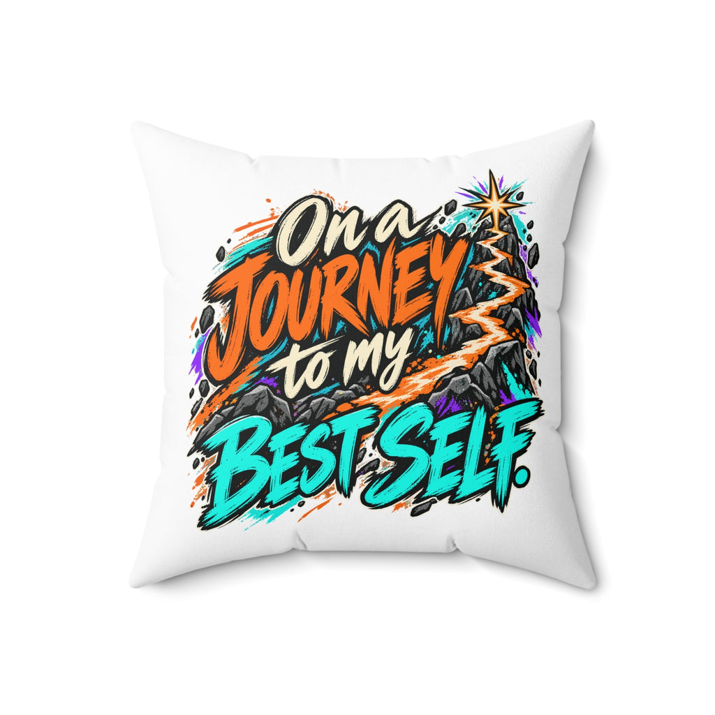 On a journey to my best self. — Grunge & Vibrant — white — 18-front