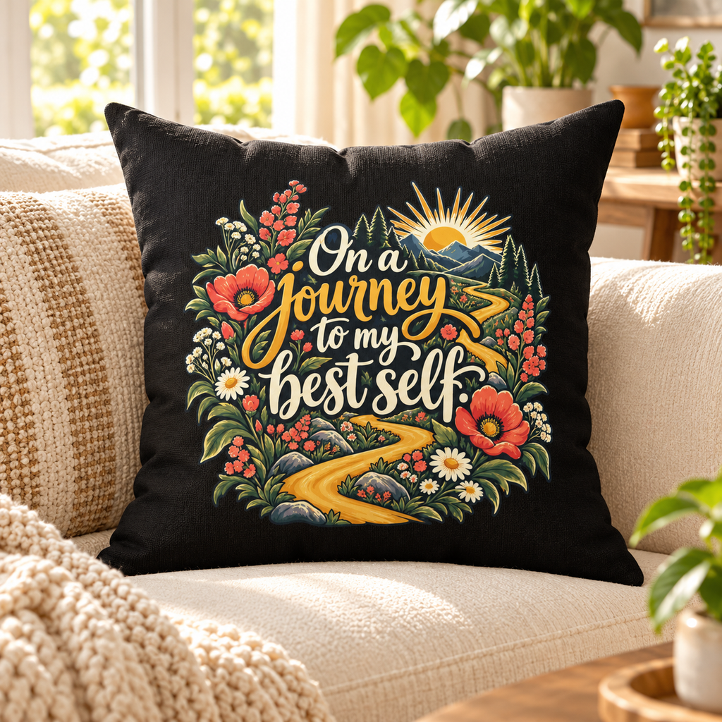 On a journey to my best self. — Inspirational & Artistic — black — lifestyle