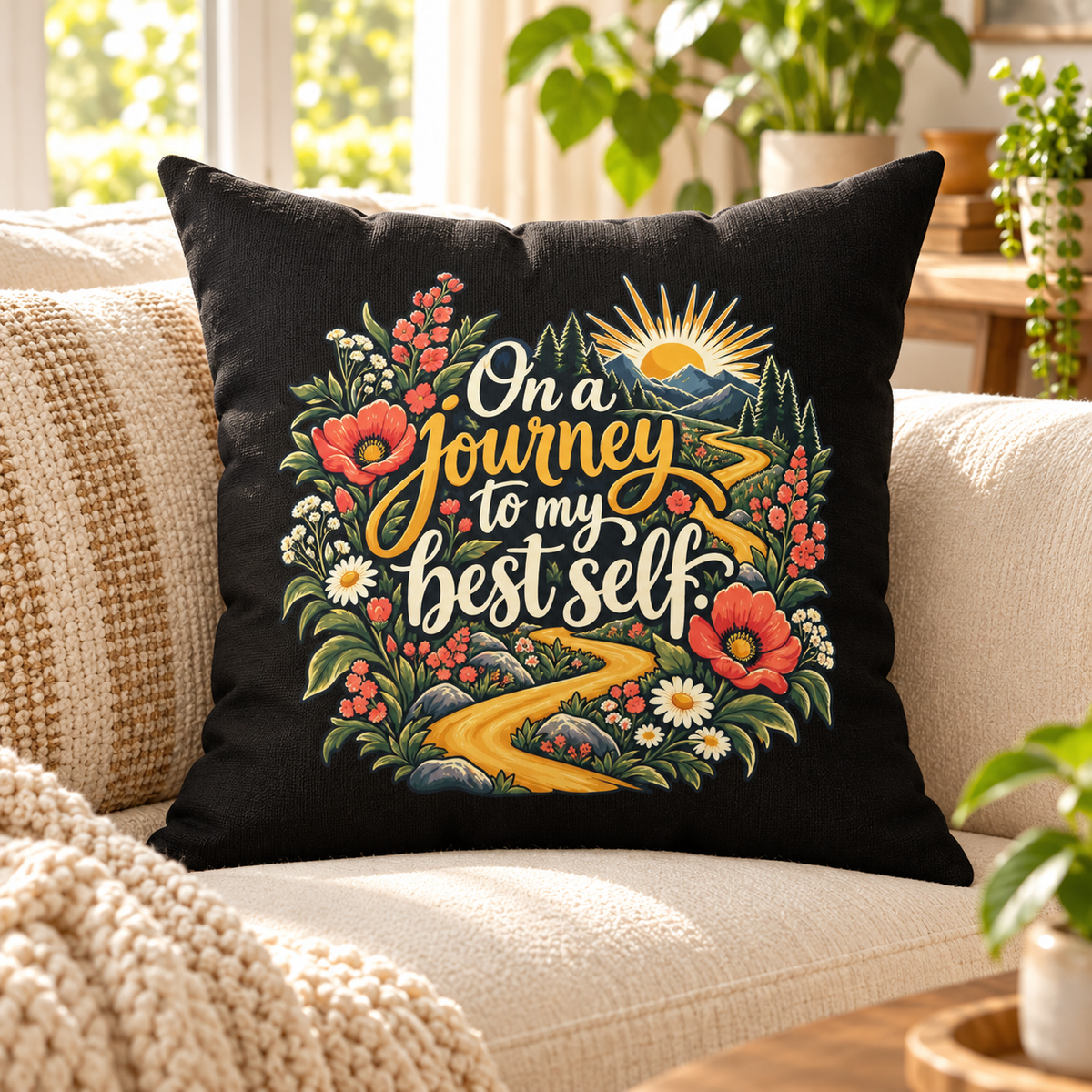 On a journey to my best self. — Inspirational & Artistic — black — lifestyle