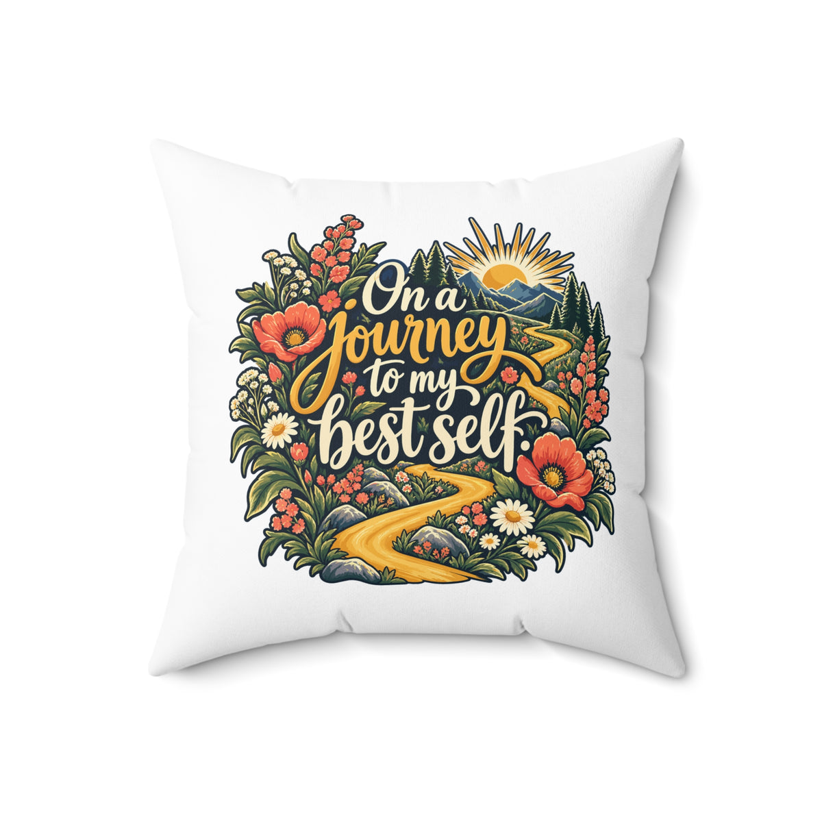On a journey to my best self. — Inspirational & Artistic — white — 18-front