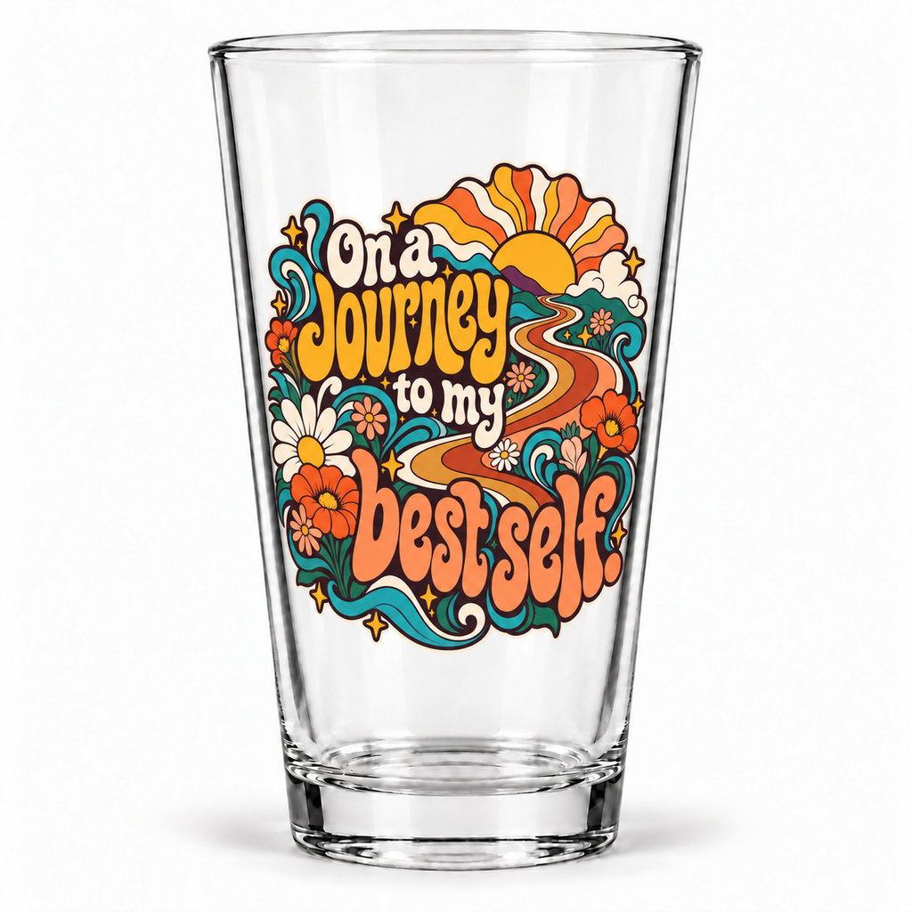 On a journey to my best self. — Retro & Psychedelic — pint — hero