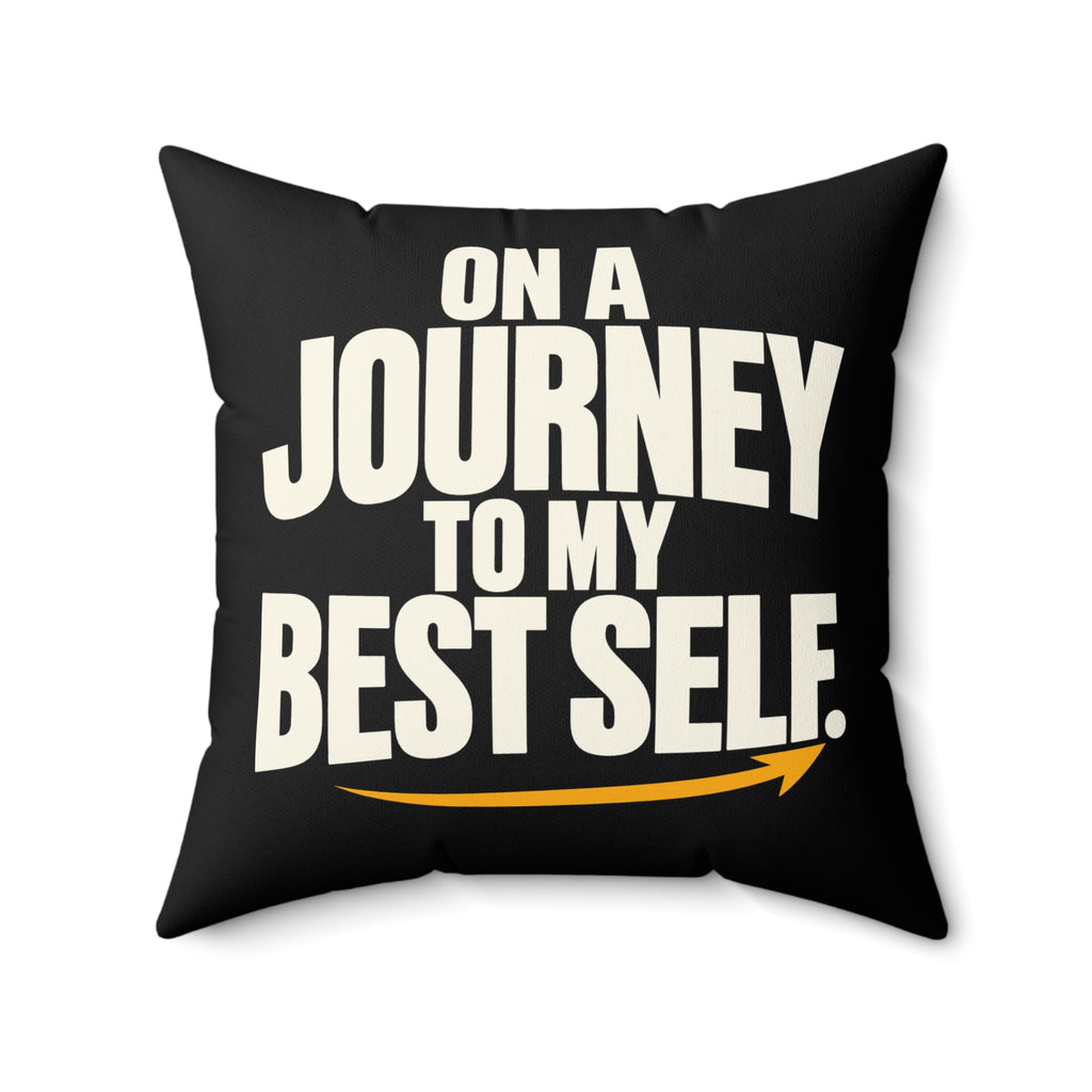 On a journey to my best self. — Simple & Direct — black — 20-front