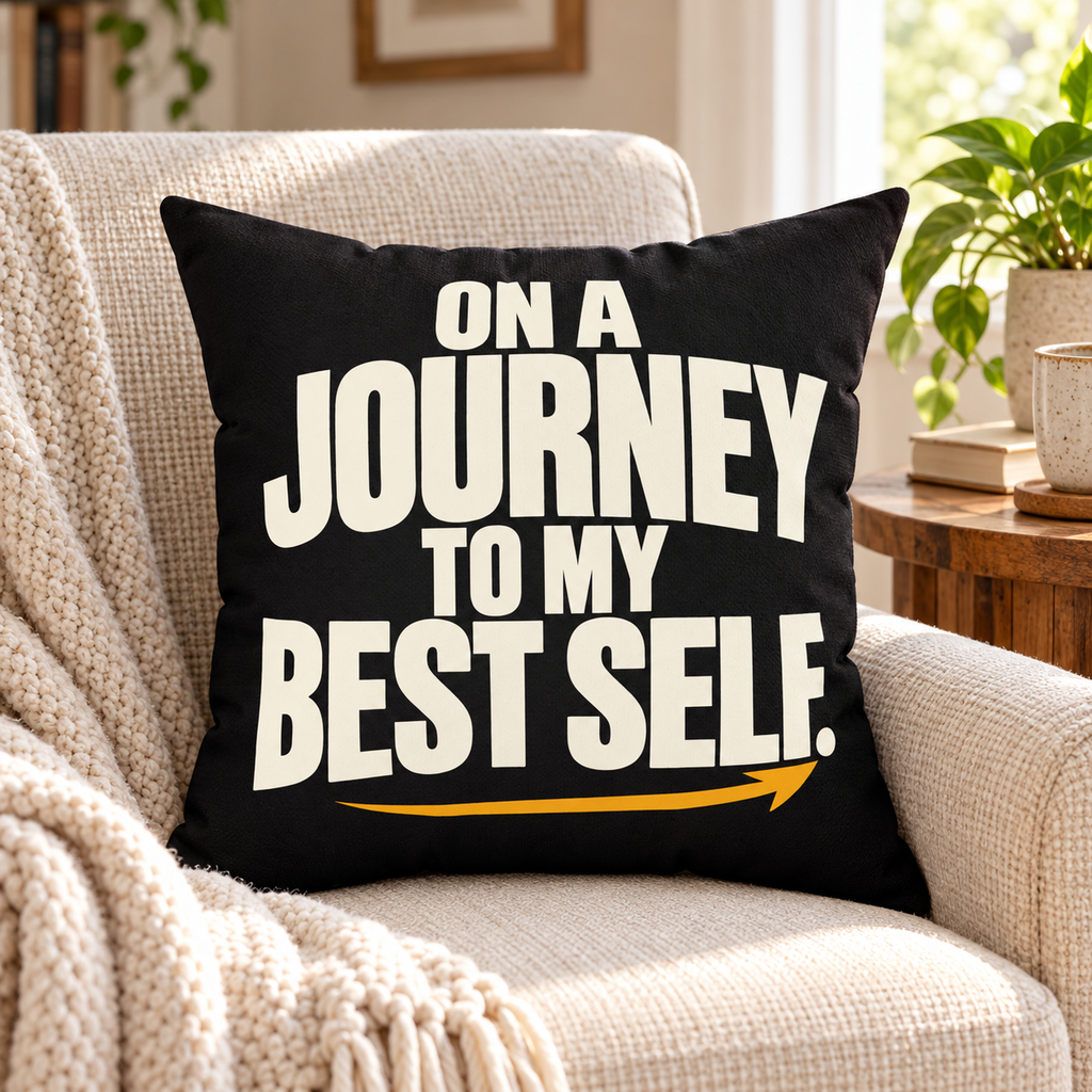 On a journey to my best self. — Simple & Direct — black — lifestyle