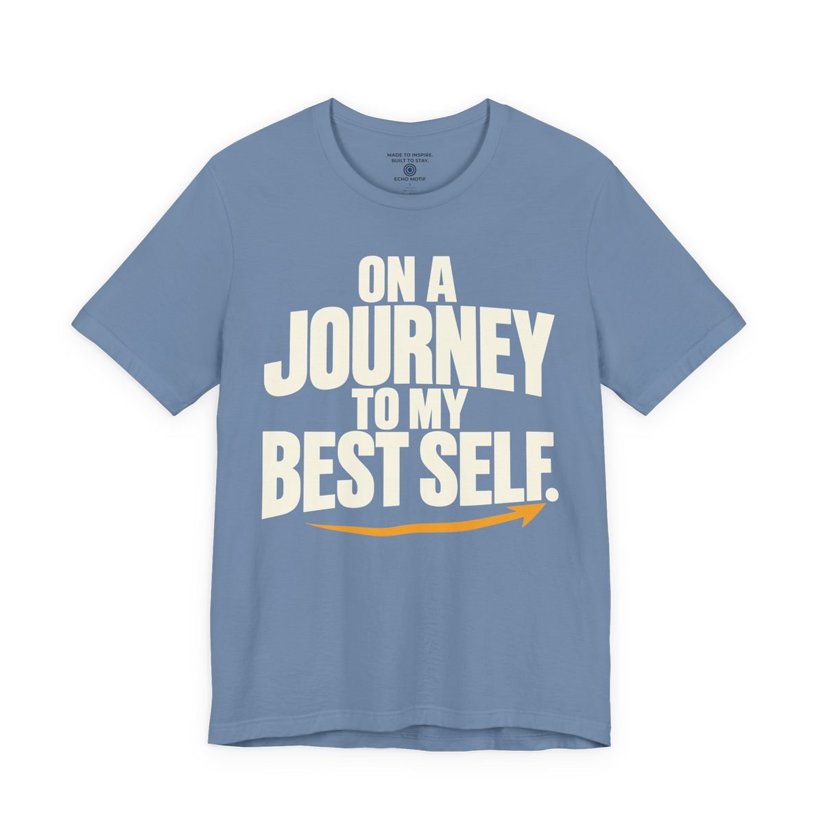 On a Journey to My Best Self. — Simple & Direct — Steel Blue — front