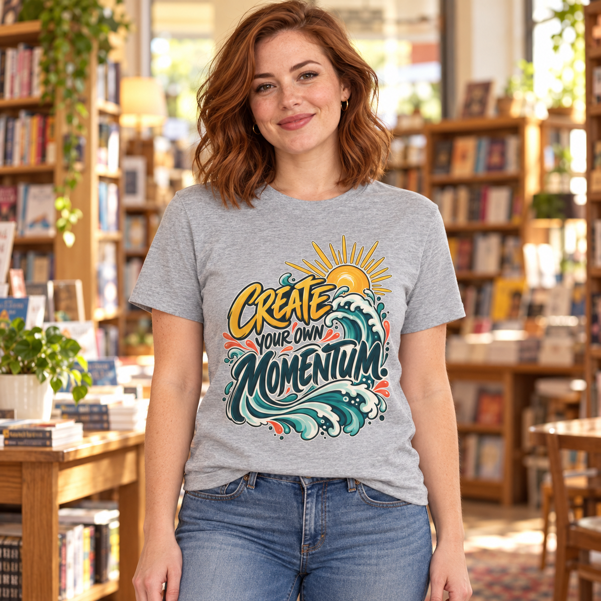 Create Your Own Momentum. — Inspirational & Artistic — Athletic Heather — lifestyle