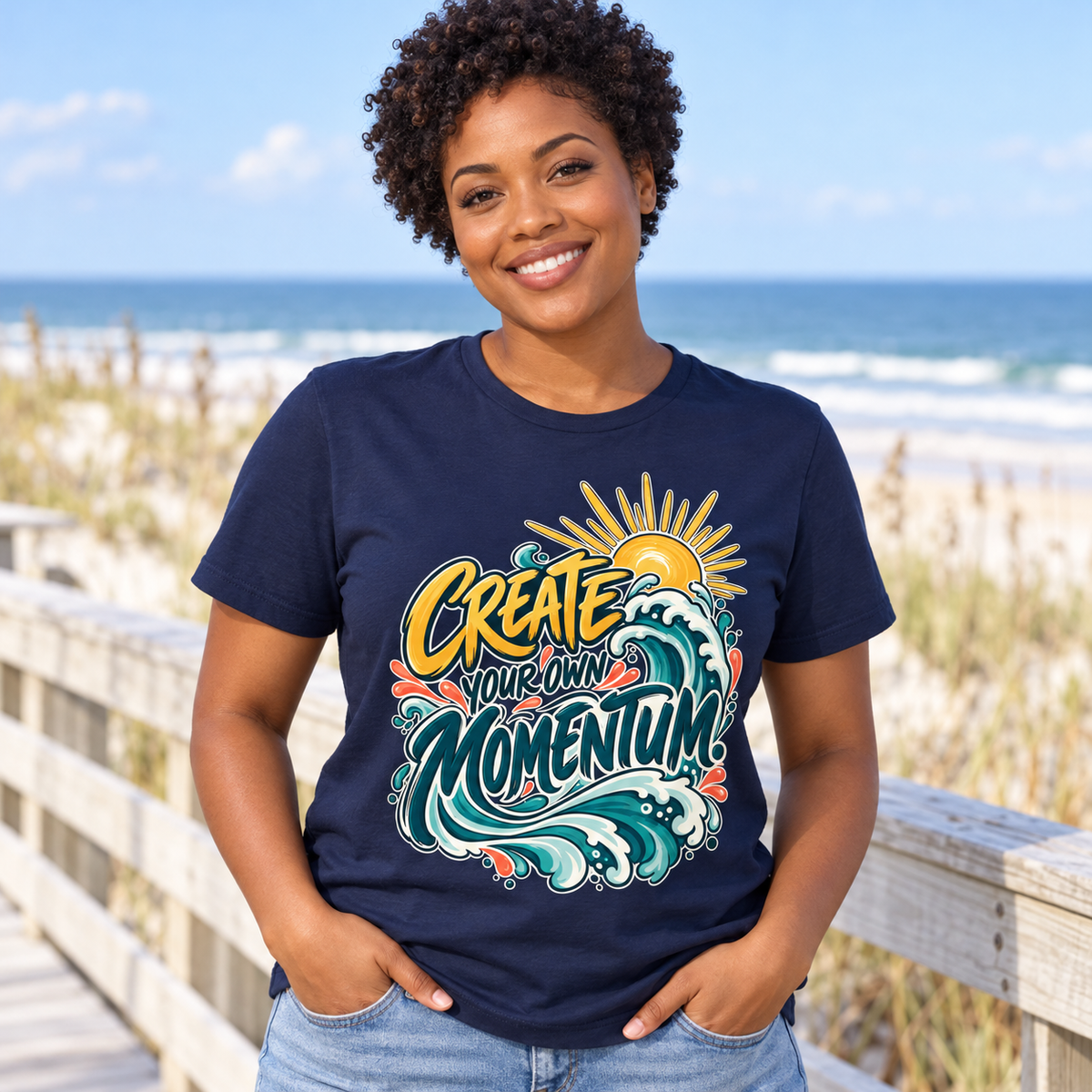 Create Your Own Momentum. — Inspirational & Artistic — Navy — lifestyle