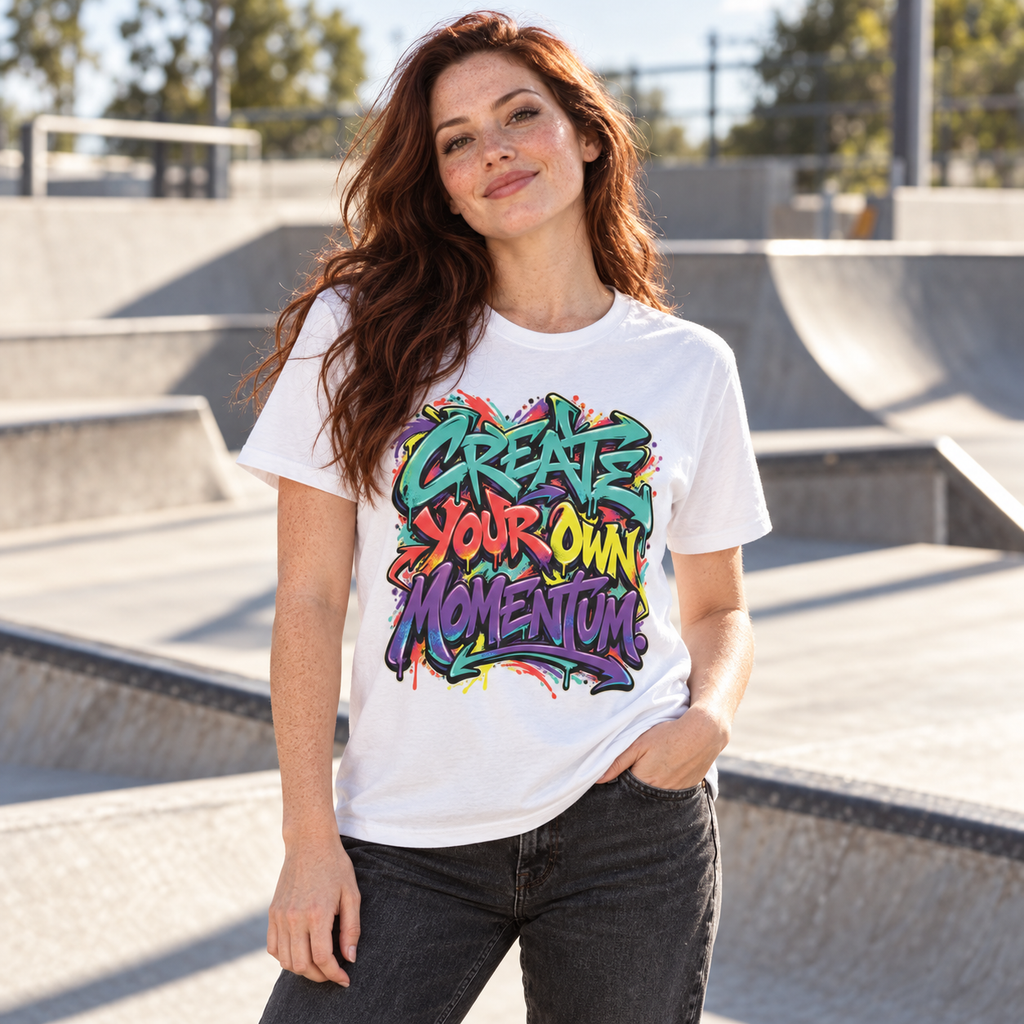 Create Your Own Momentum. — Graffiti & Street Art — White — lifestyle