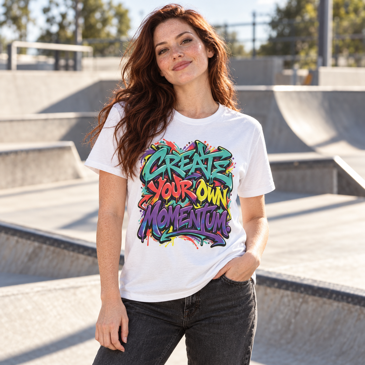 Create Your Own Momentum. — Graffiti & Street Art — White — lifestyle