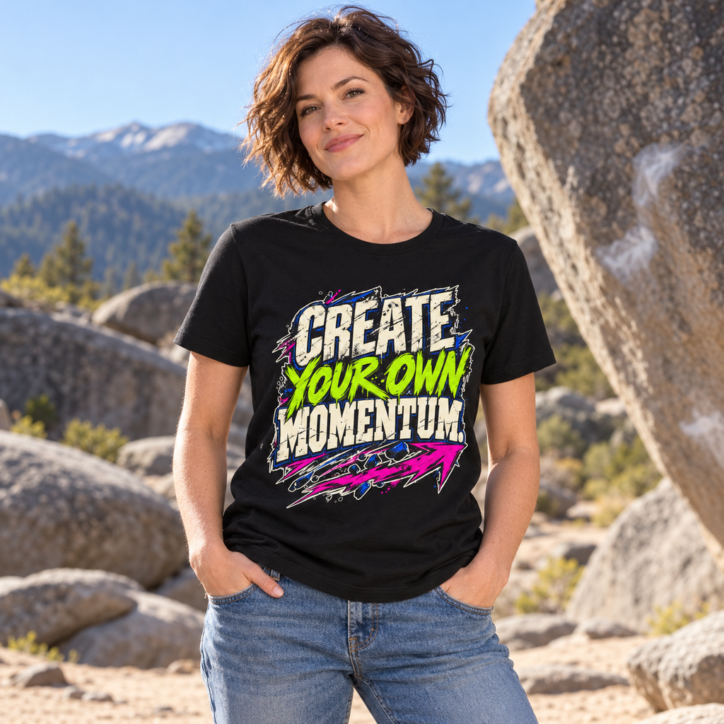 Create Your Own Momentum. — Grunge & Vibrant — Black — lifestyle