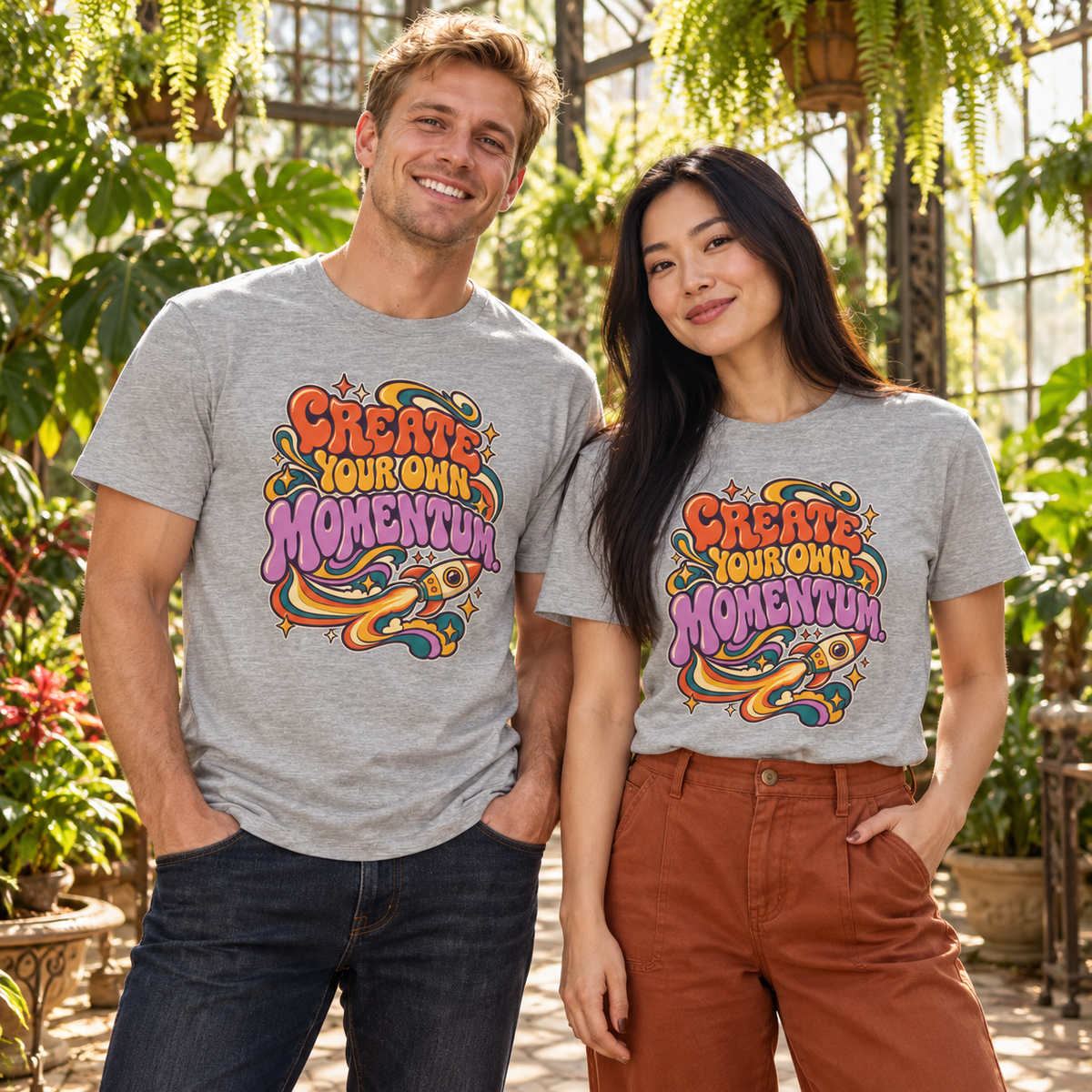 Create Your Own Momentum. — Retro & Psychedelic — Athletic Heather — lifestyle