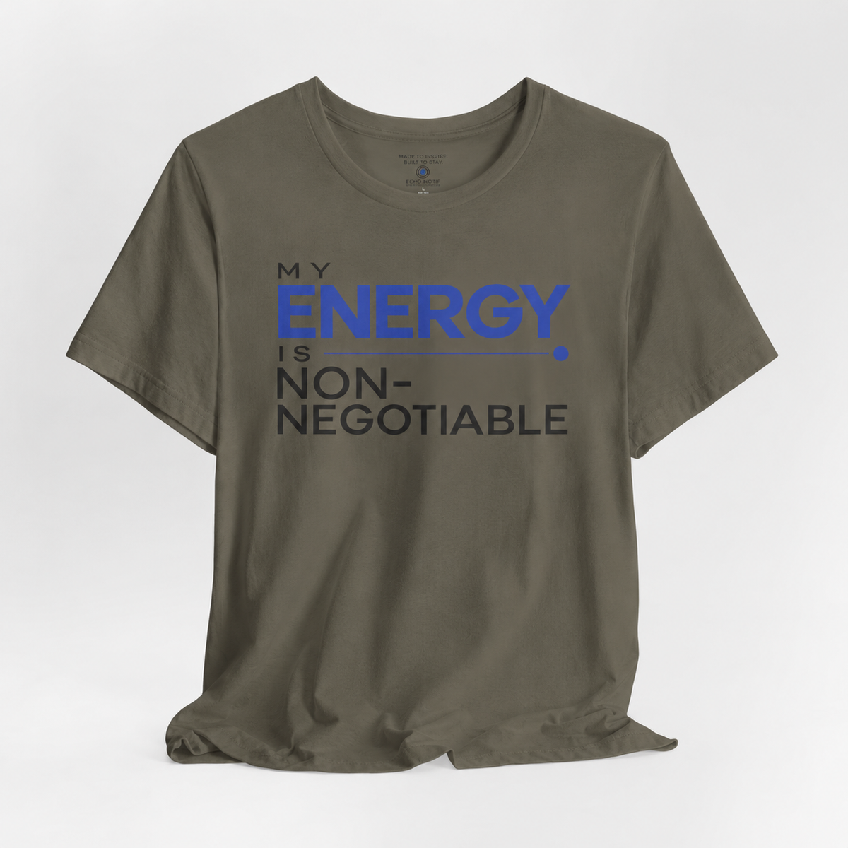 Echo Motif open shirt — Army