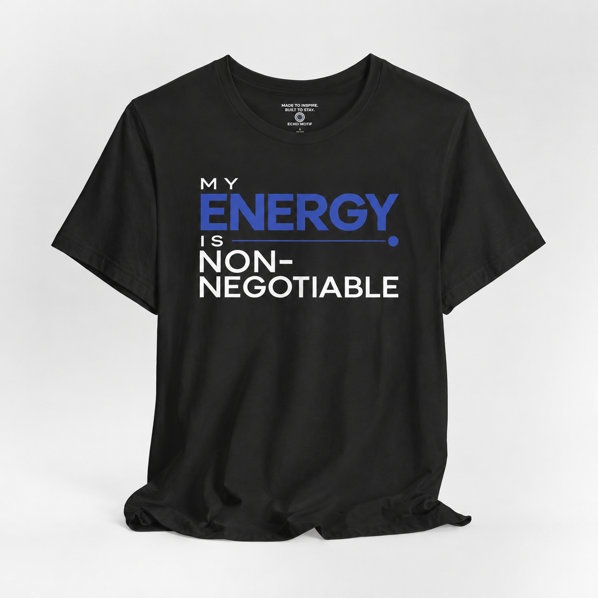 Echo Motif open shirt — Black