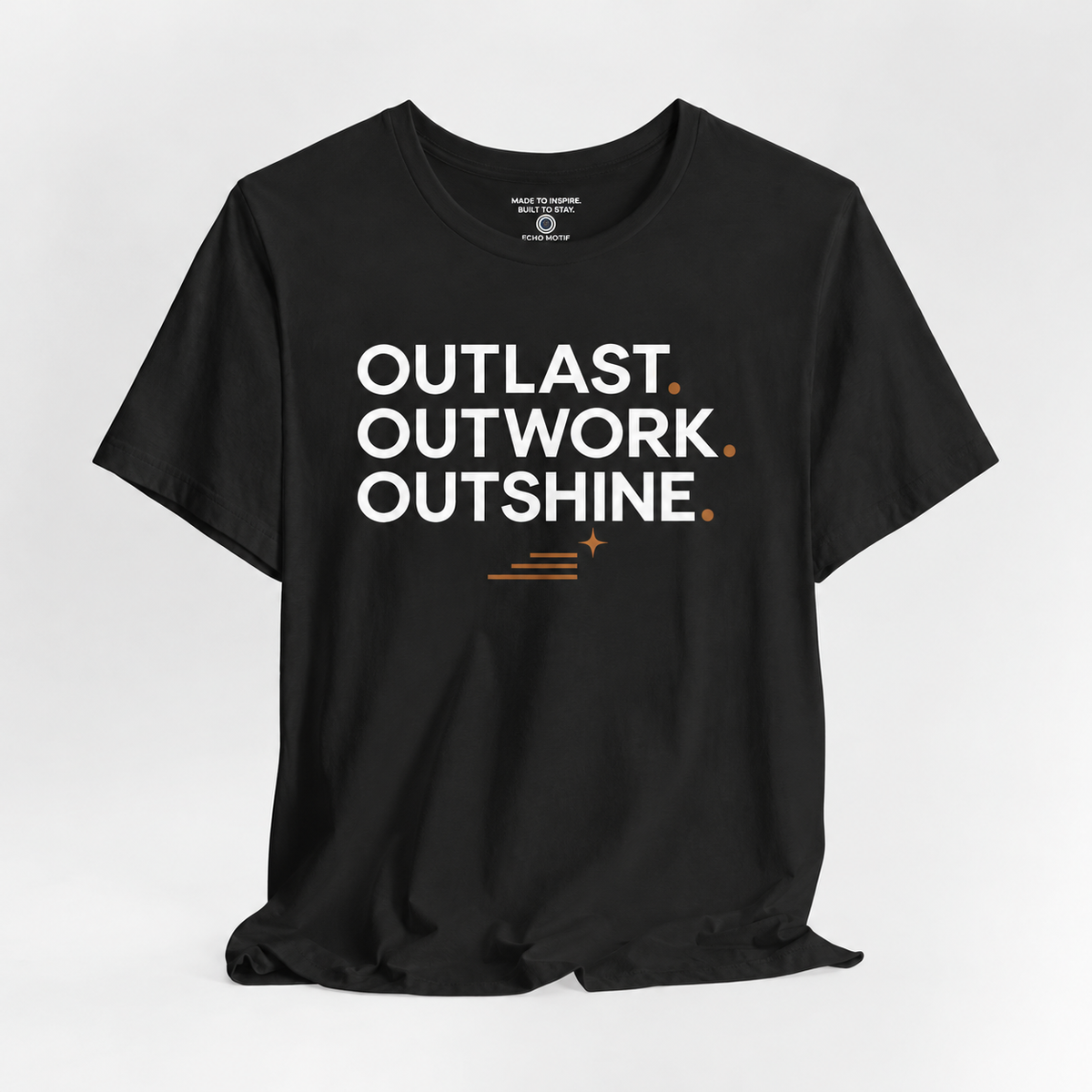 Echo Motif open shirt — Black