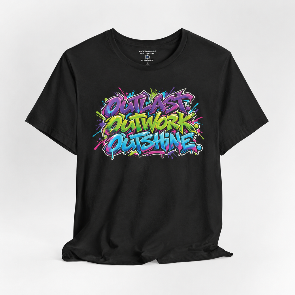 Echo Motif open shirt — Black