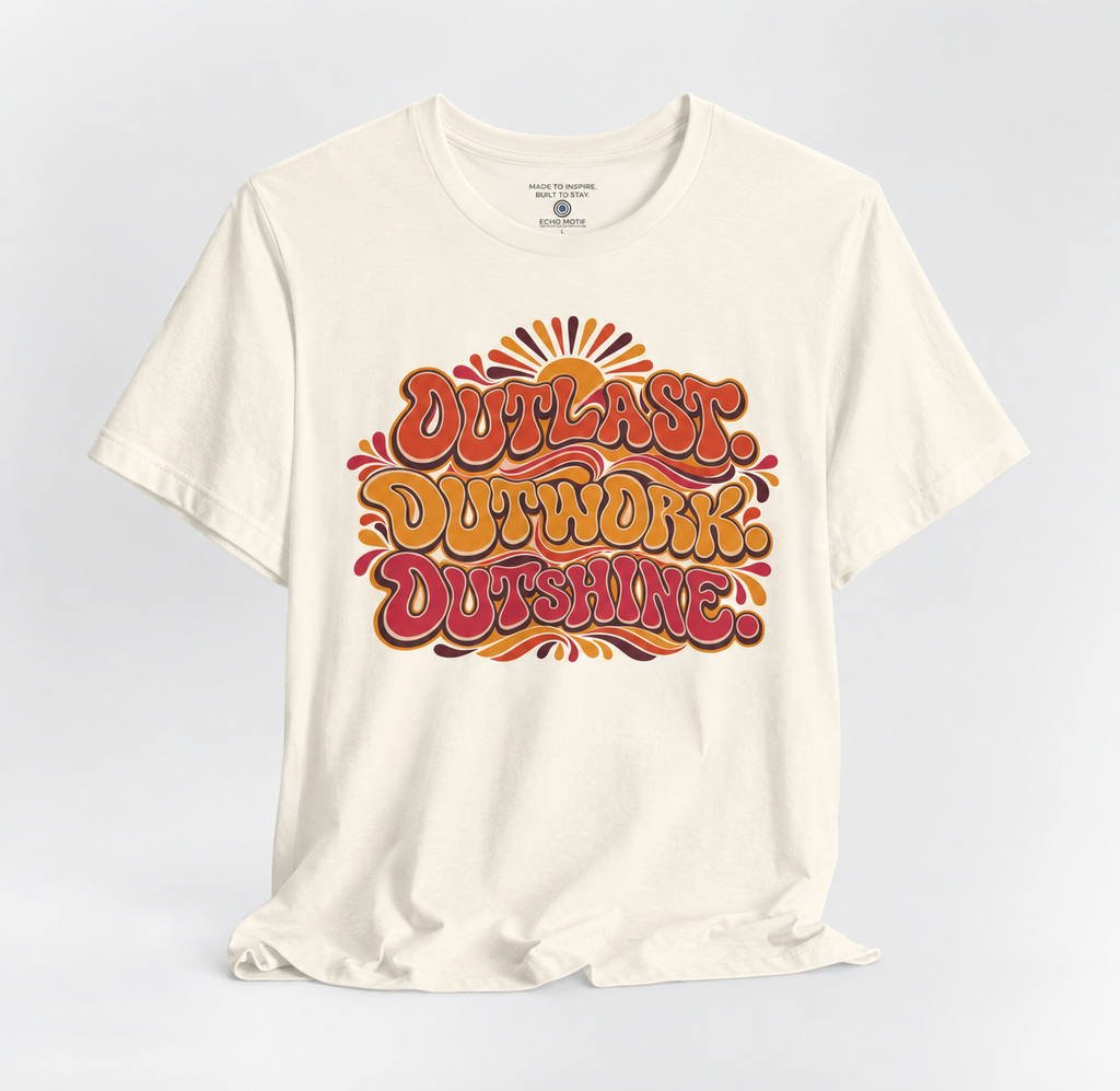 Echo Motif open shirt — Natural