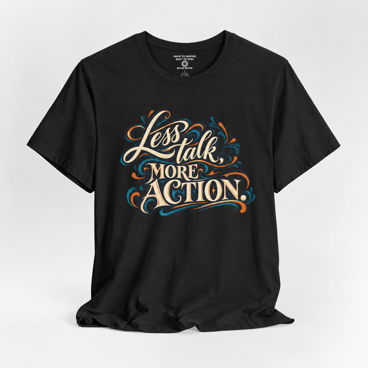 Echo Motif open shirt — Black