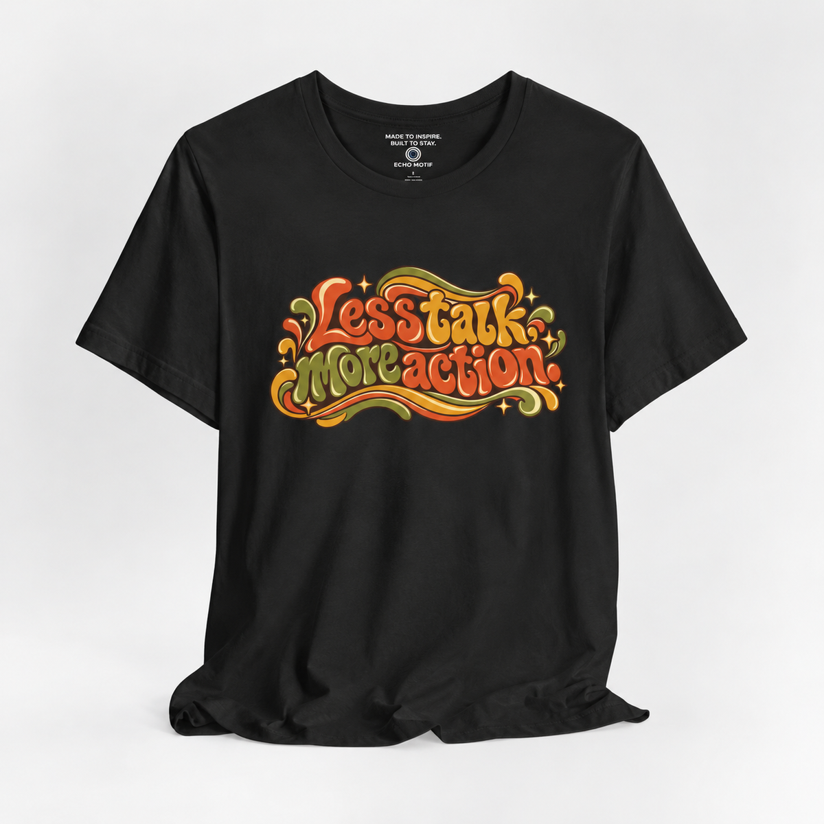 Echo Motif open shirt — Black