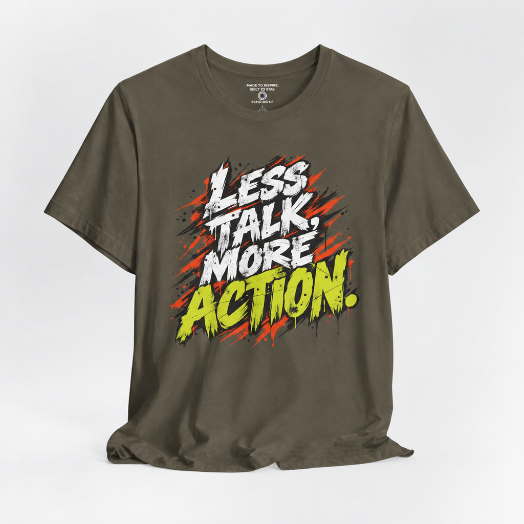 Echo Motif open shirt — Army