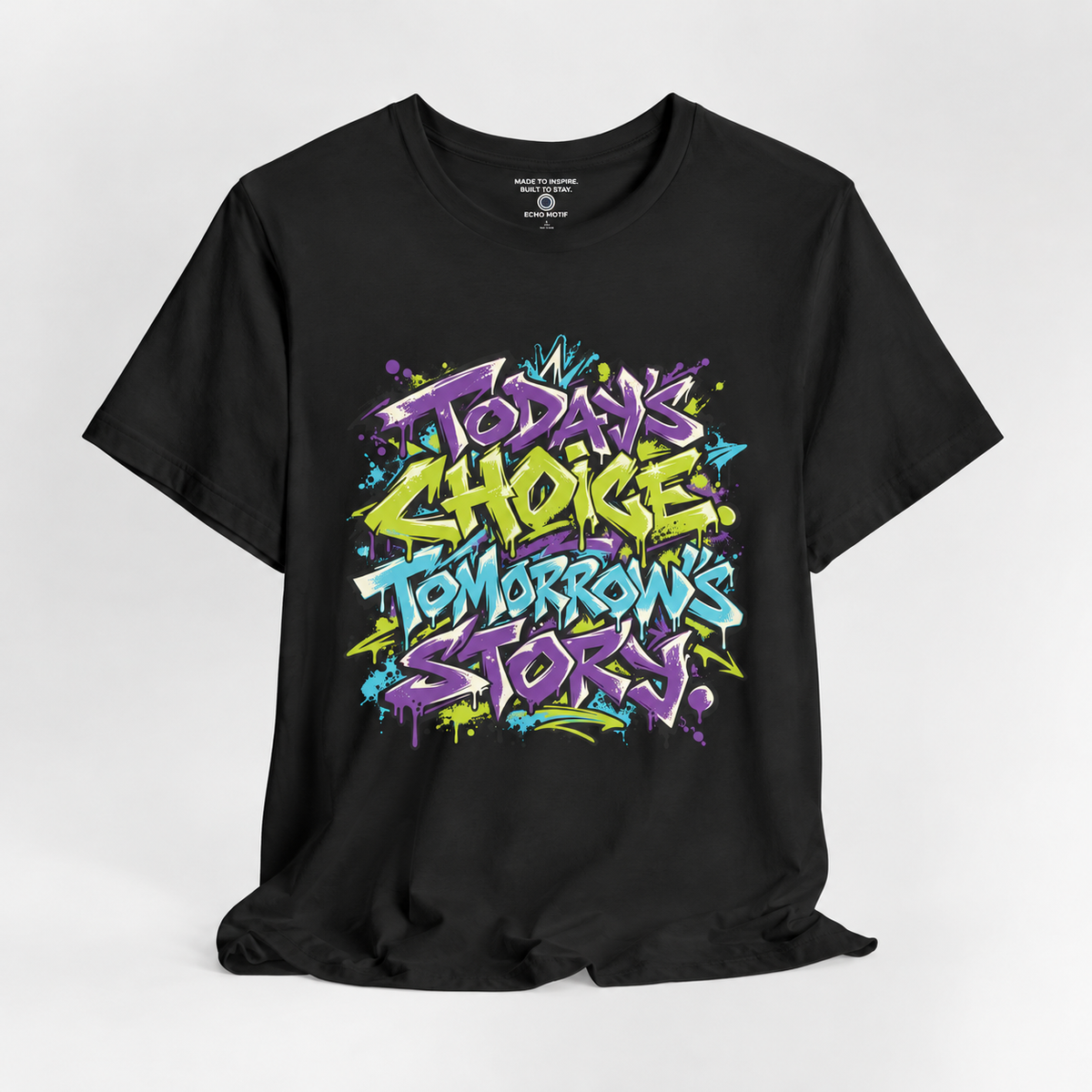 Echo Motif open shirt — Black
