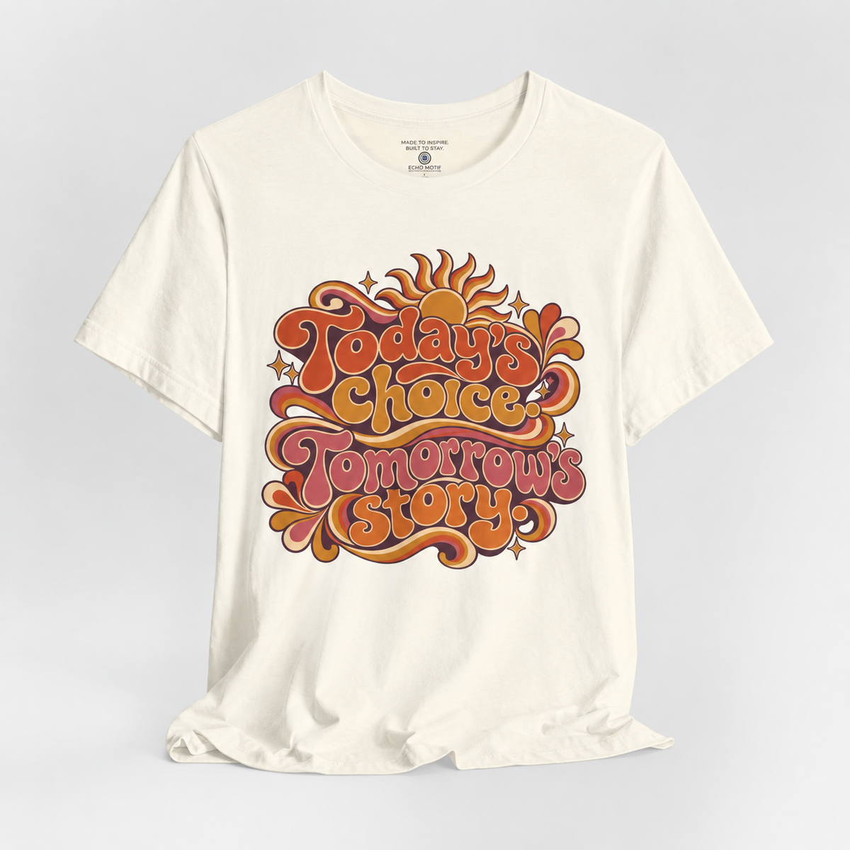 Echo Motif open shirt — Natural