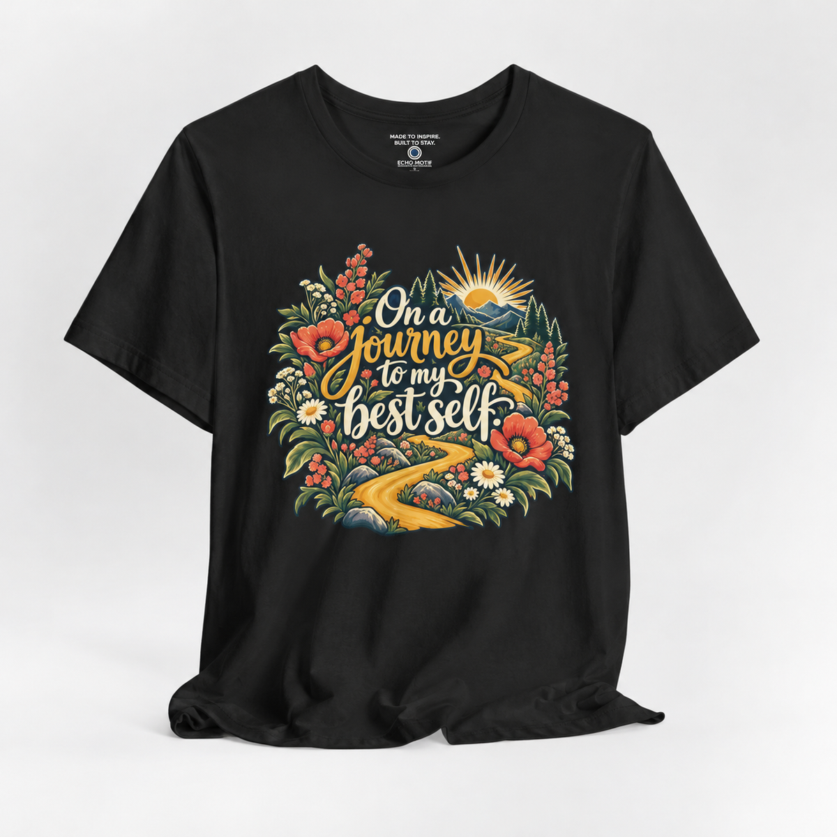 Echo Motif open shirt — Black