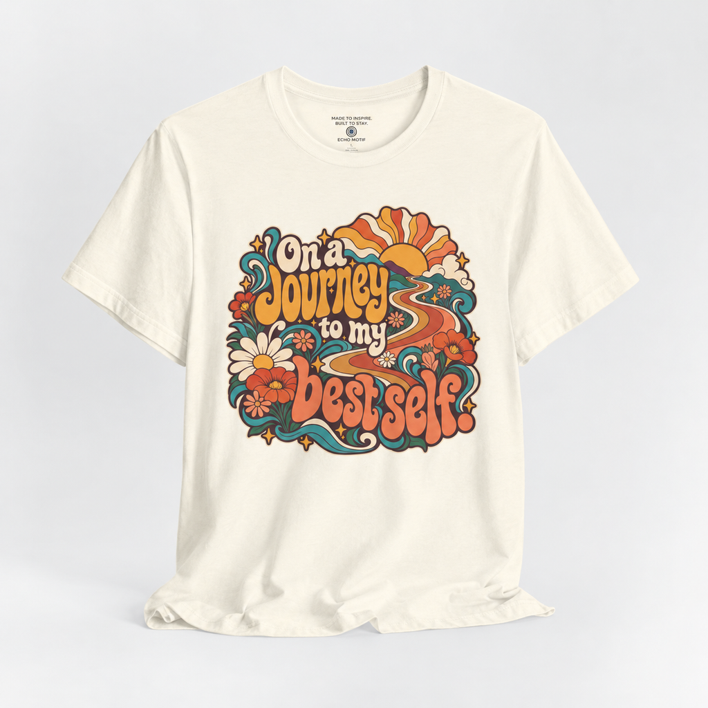 Echo Motif open shirt — Natural