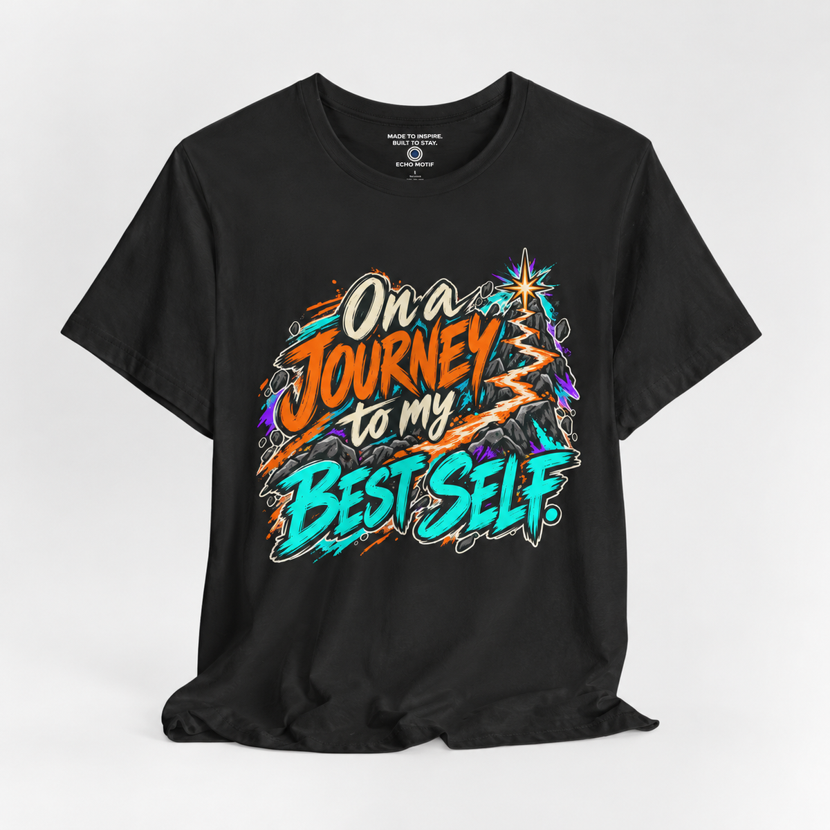 Echo Motif open shirt — Black